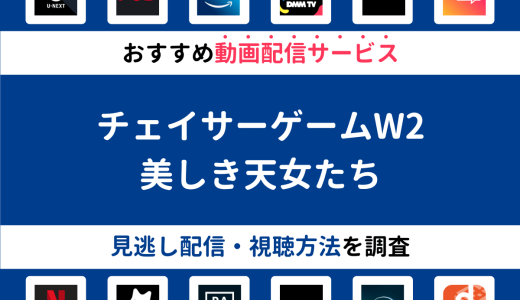 『チェイサーゲームW2美しき天女たち』ドラマの見逃し配信は？無料配信・再放送まで調査！