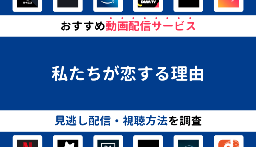 『私たちが恋する理由』ドラマの見逃し配信は？無料配信・再放送まで調査！